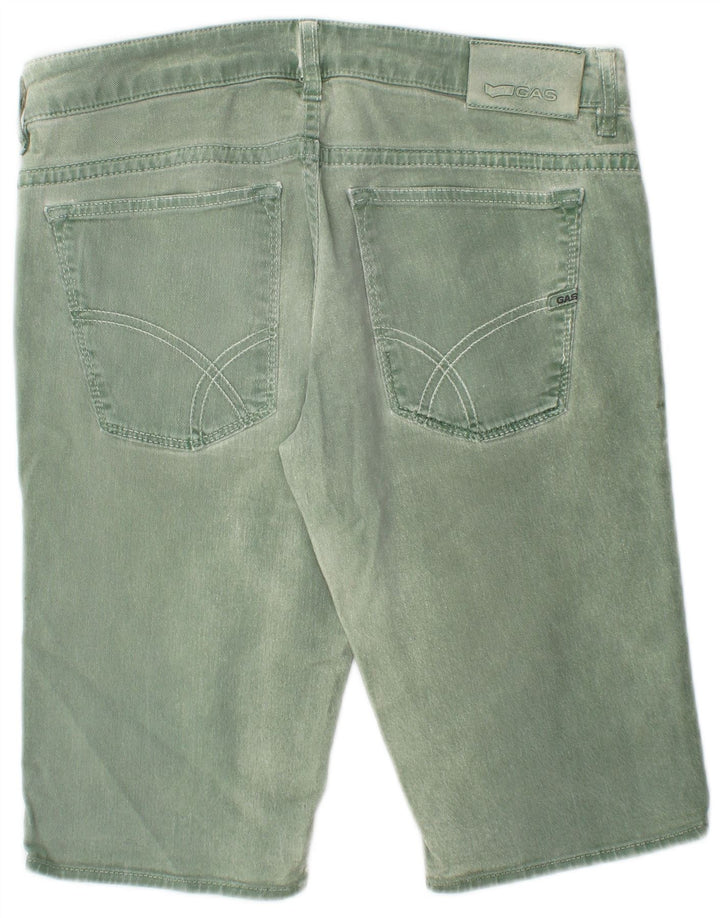 Gas Short en Jean Homme W32 Coton Vert Moyen
