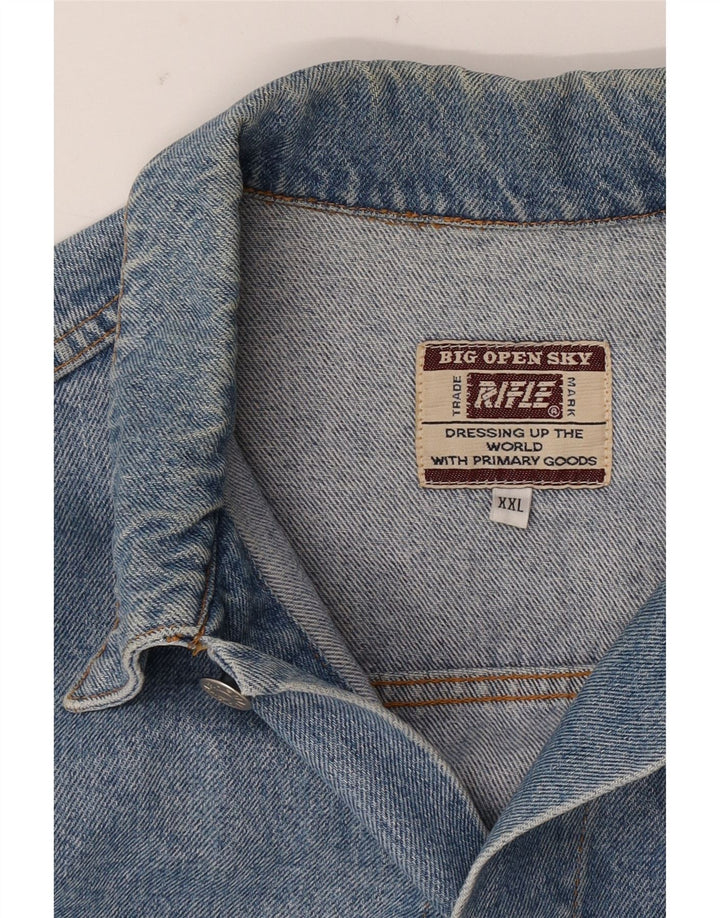 Rifle Veste en jean pour homme UK 44 2XL Bleu