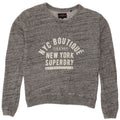 Superdry Sweat-shirt graphique pour femme UK 10 Petit gris moucheté