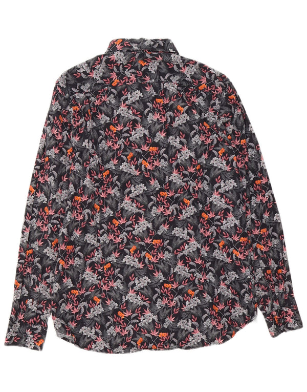 Ted Baker Chemise Homme Taille 4 Grand Coton Floral Multicolore