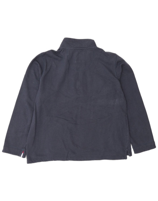 Crew Clothing Sweat-shirt à col zippé pour femme UK 16 Large Bleu marine