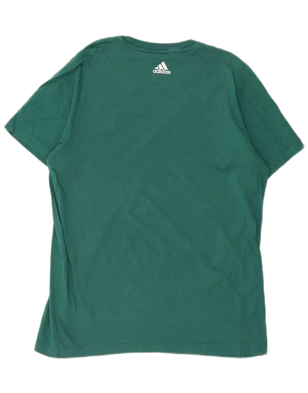 ADIDAS T-shirt graphique pour hommes en coton vert grand