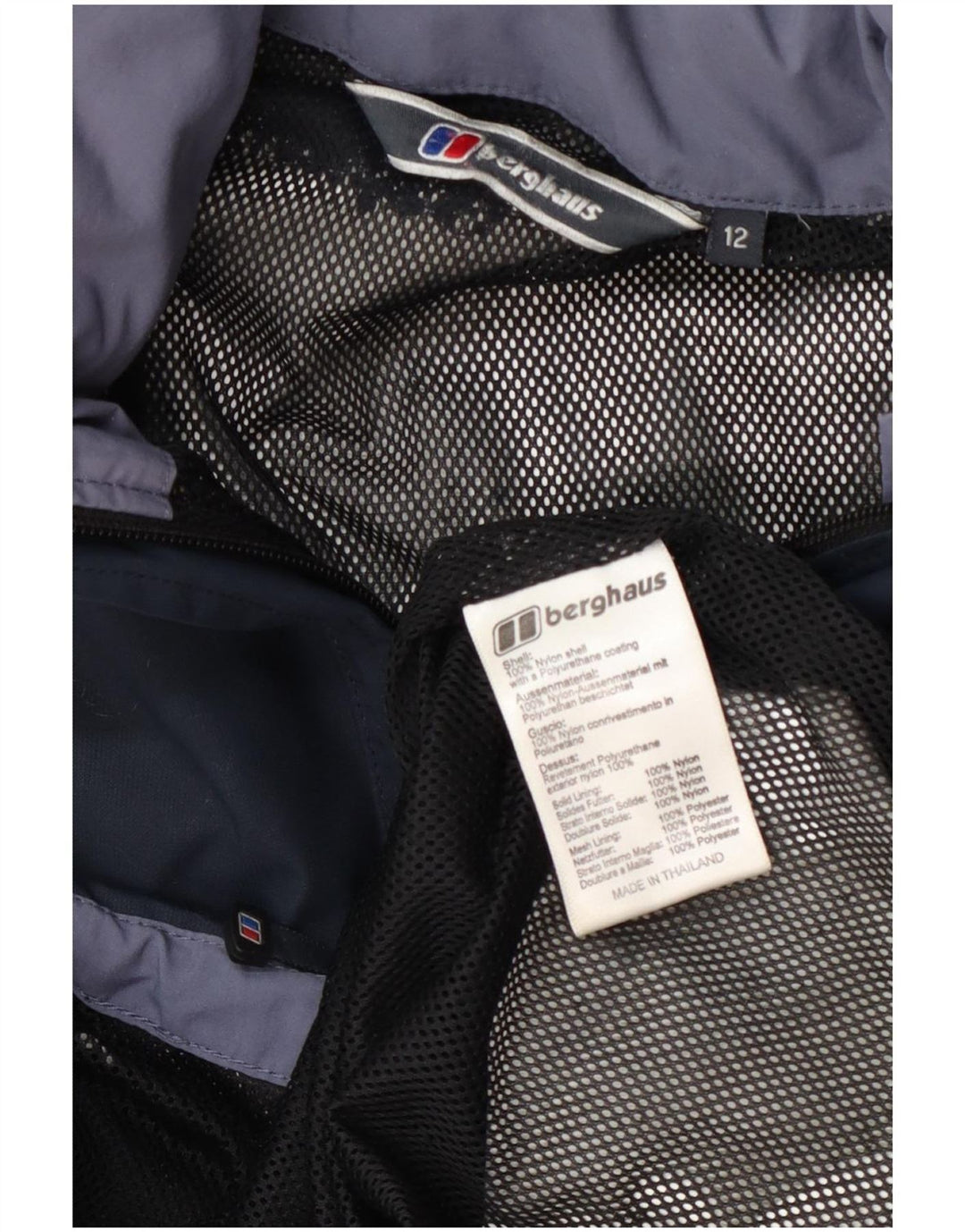 Berghaus Veste de Pluie à Capuche Garçon 11-12 Ans Nylon Bleu Marine