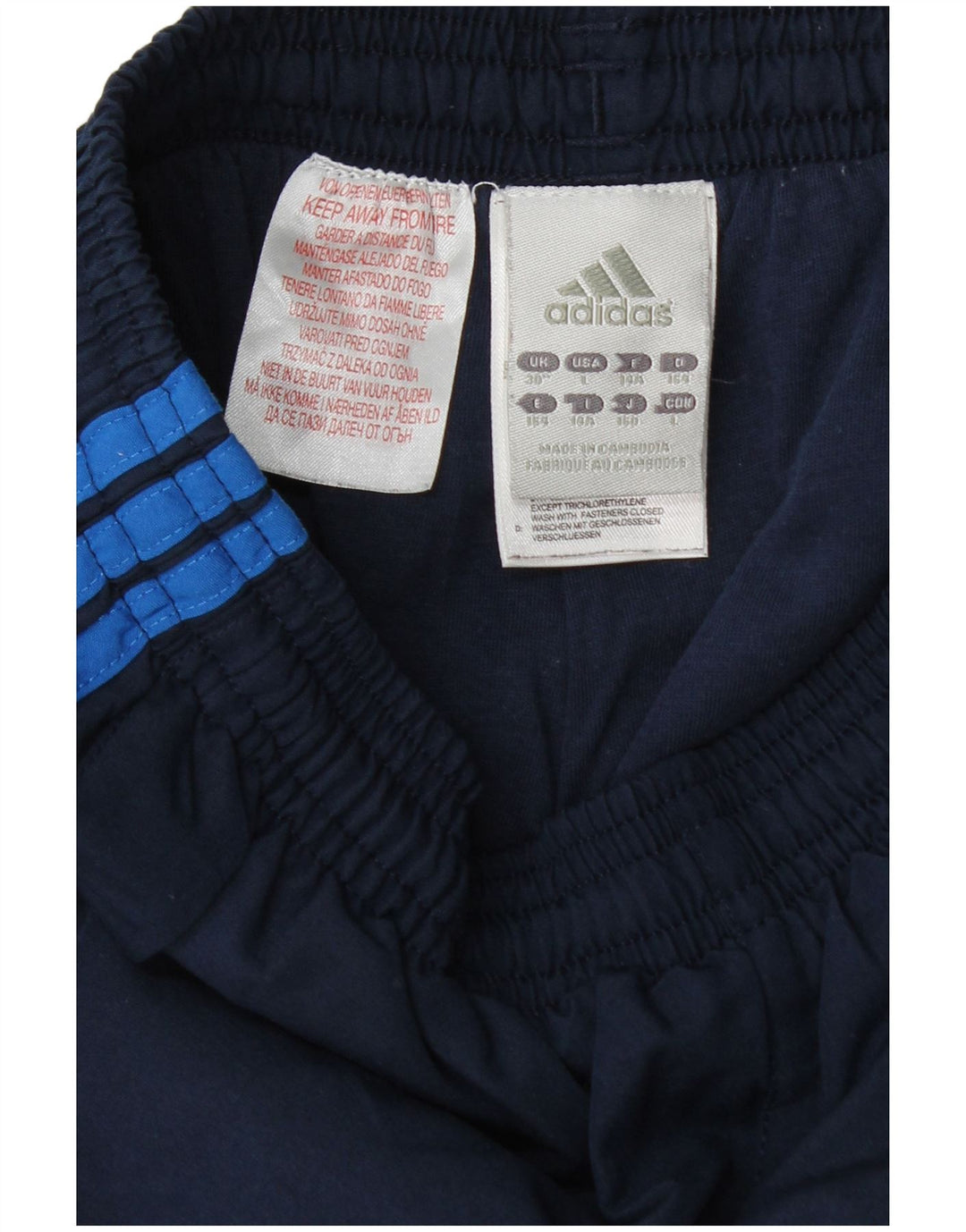 Adidas Pantalon de Survêtement Garçon 13-14 ans Bleu Marine Colorblock Polyester
