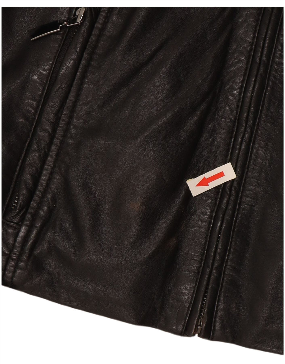 Esprit Veste en cuir pour femme UK 14 Grand cuir noir