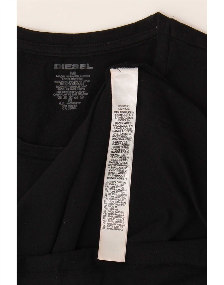 Diesel T-Shirt Homme Noir Moyen Coton