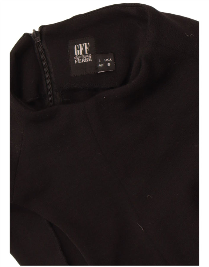 Gianfranco Ferre Robe fourreau sans manches pour femme IT 42 Noir moyen