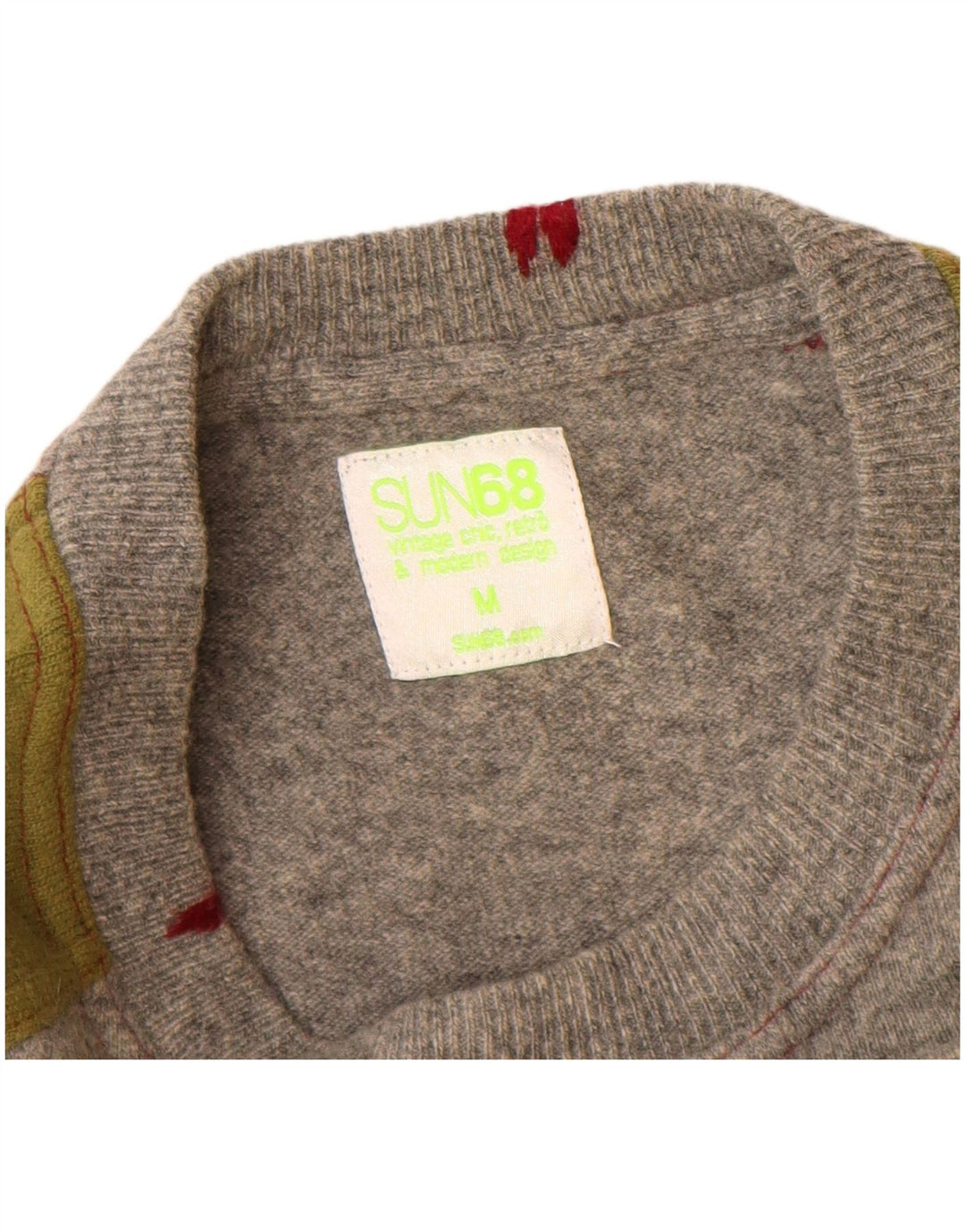 Sun68 Pull col bateau pour femme UK 14 Gris moyen Colourblock