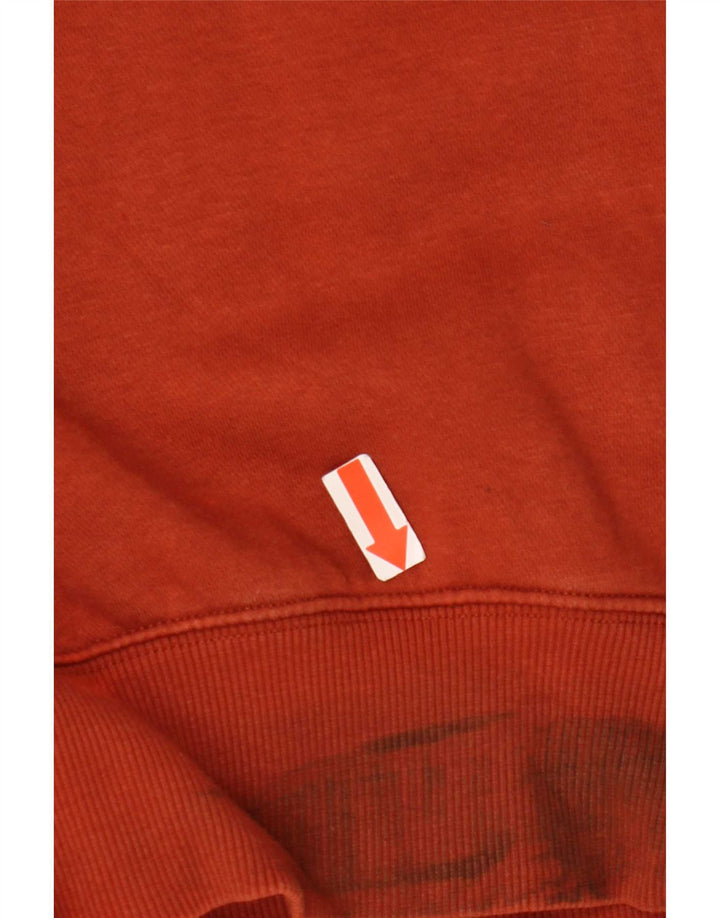 Nike Mens Sweatshirt Jumper Small Brown Cotton