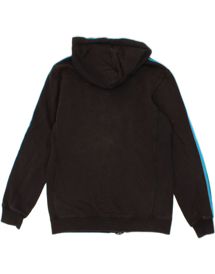 ADIDAS Pull à capuche zippé pour homme en coton noir moyen