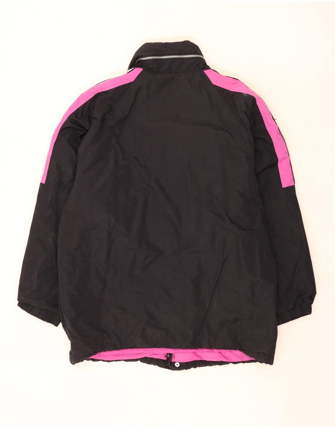 Kappa Veste coupe-vent graphique pour homme UK 40 Large Noir Colourblock