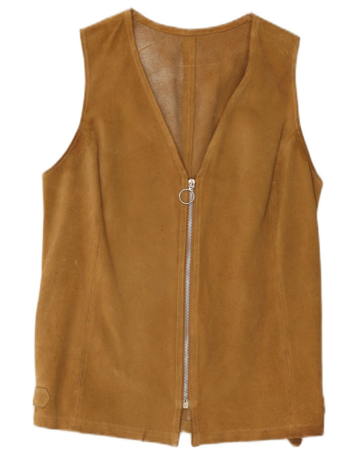Conbipel Gilet Femme En Daim IT 44 Cuir Marron Moyen