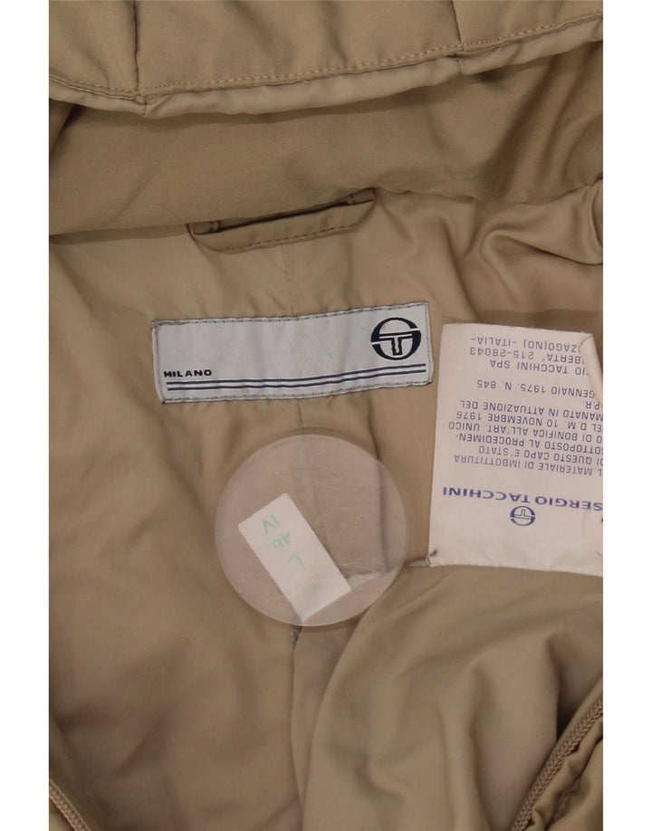 Sergio Tacchini Manteau rembourré à capuche pour femme UK 16 Large Beige