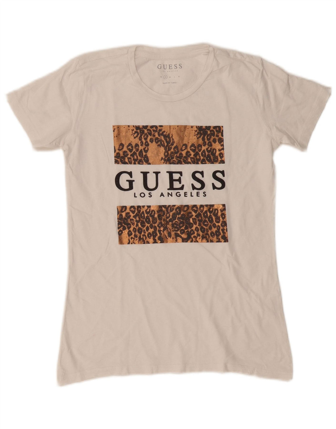 Guess T-shirt graphique pour femme UK 10 Small Blanc