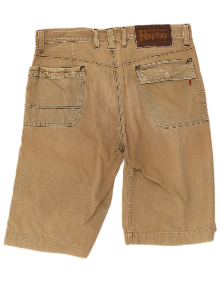 Replay Bermuda Homme W34 Large Beige Coton