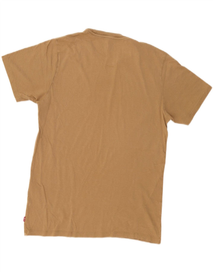 Levi's Tee-Shirt Graphique Homme Beige Moyen Coton