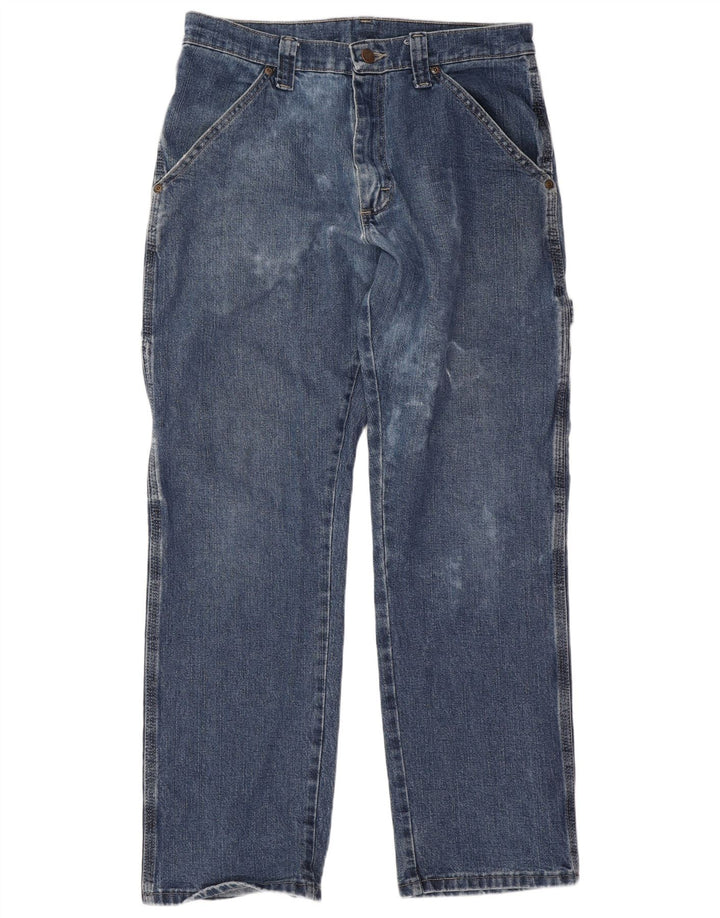 Wrangler Jean Cargo Droit Homme W30 L30 Bleu Coton