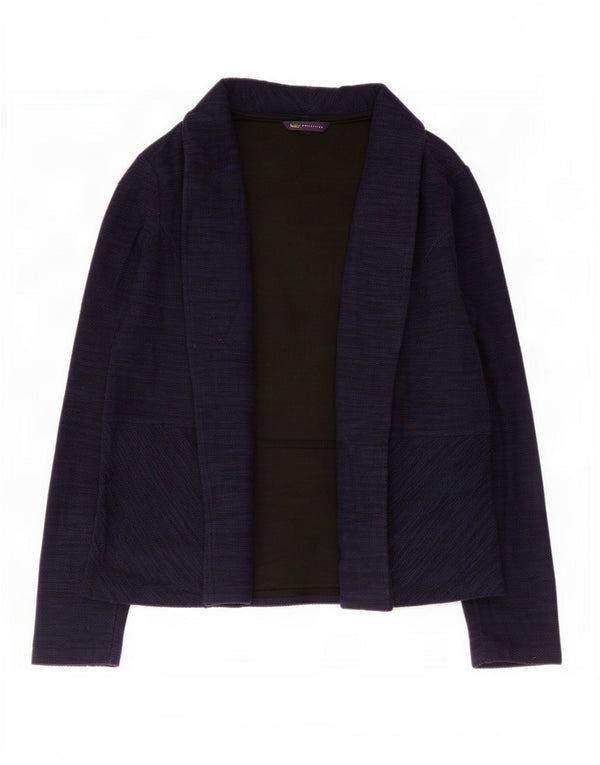 Marks & Spencer Veste blazer ouverte pour femme UK 14 Large Bleu marine Coton