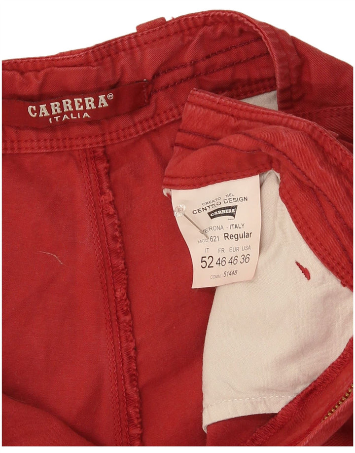 Carrera Short Chino Homme IT 52 XL W36 Rouge Coton