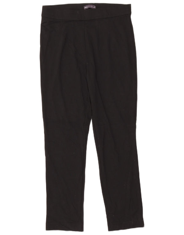 Marks & Spencer Leggings Femme UK 12 Medium Noir Viscose
