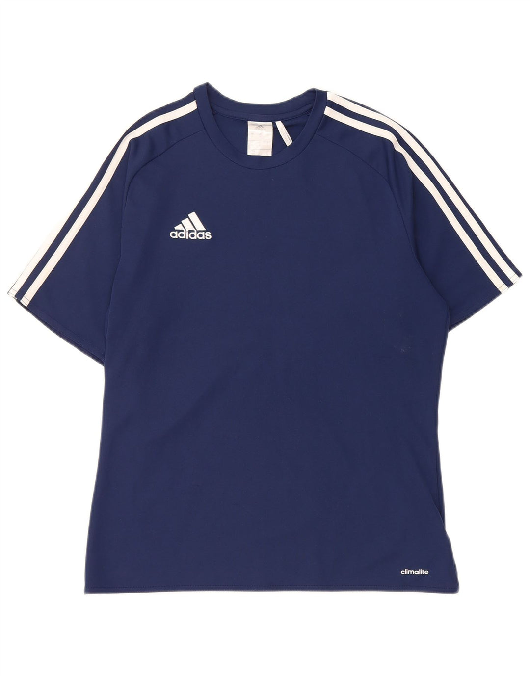 Adidas Hommes Climalite T-Shirt Haut Petit Bleu Marine Polyester