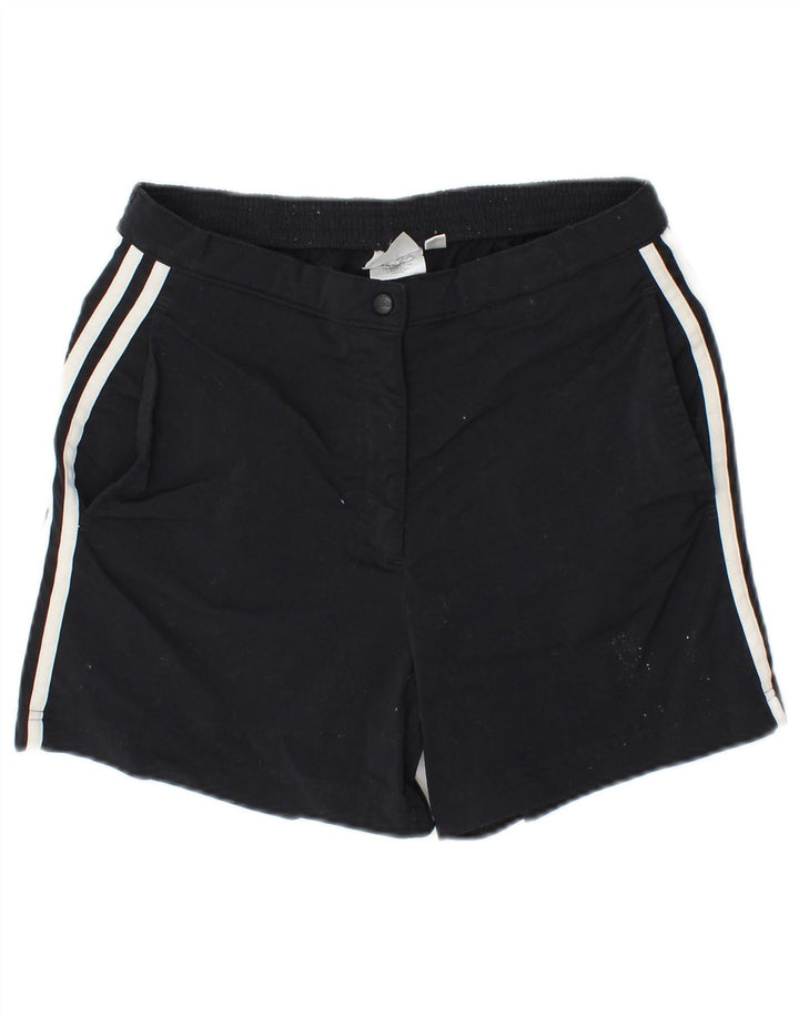 ADIDAS Womens Shorts UK 12 Medium W28 Black Polyamide