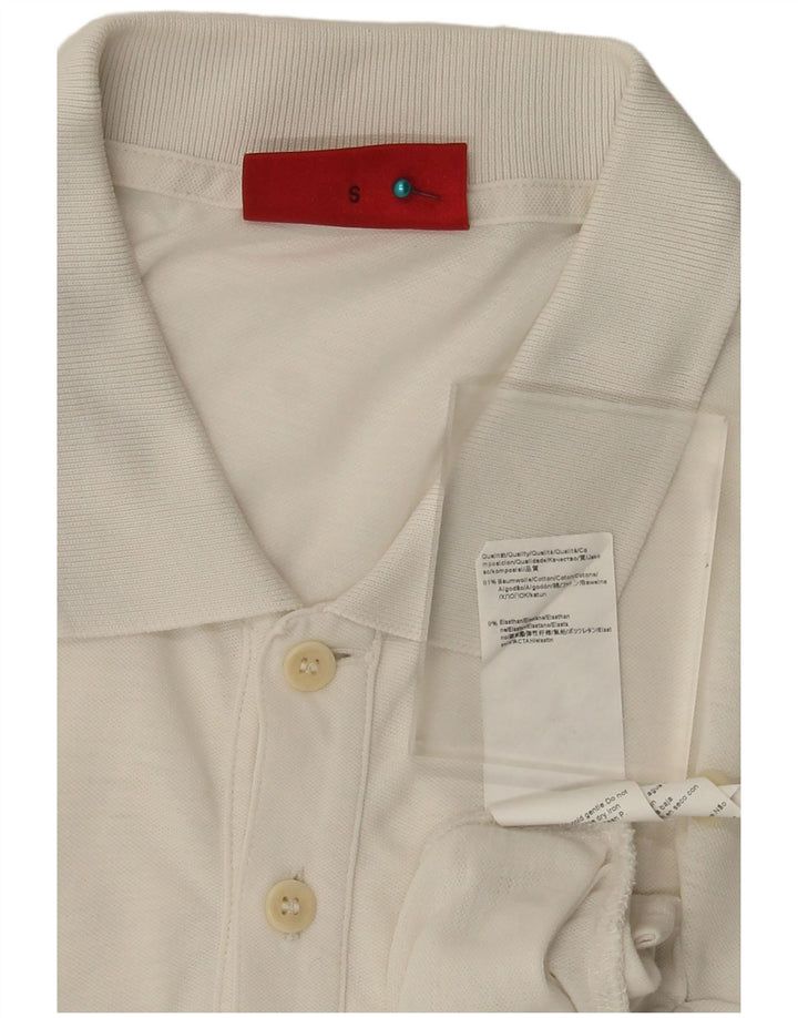 Hugo Boss Homme Polo Petit Blanc Coton