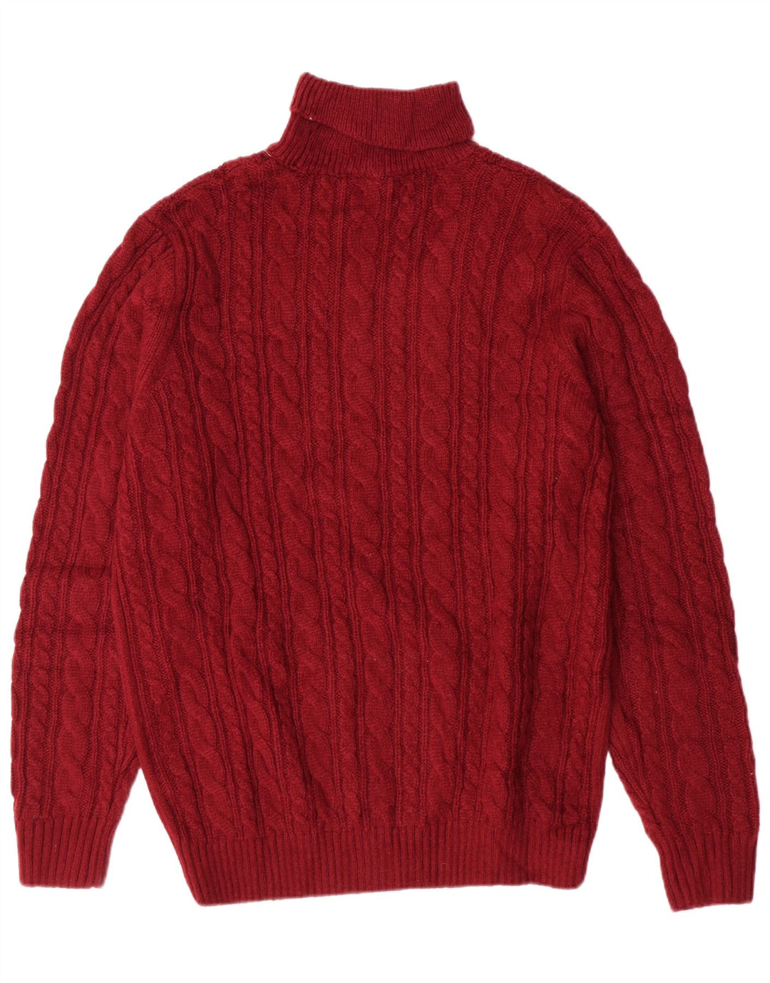 Calliope Pull Col Roulé Homme XL Bordeaux Acrylique