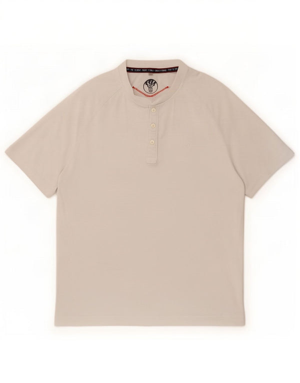 Fat Face T-Shirt Homme Haut Moyen Blanc Coton