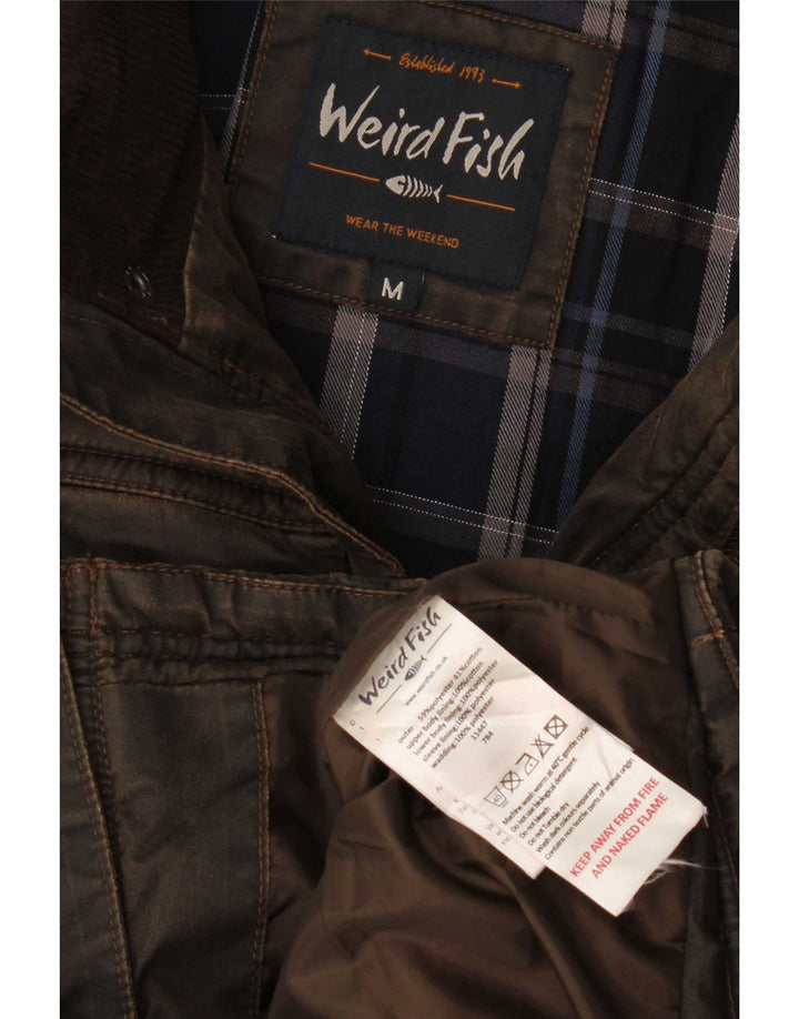Weird Fish Veste matelassée pour homme UK 38 Marron moyen Polyester