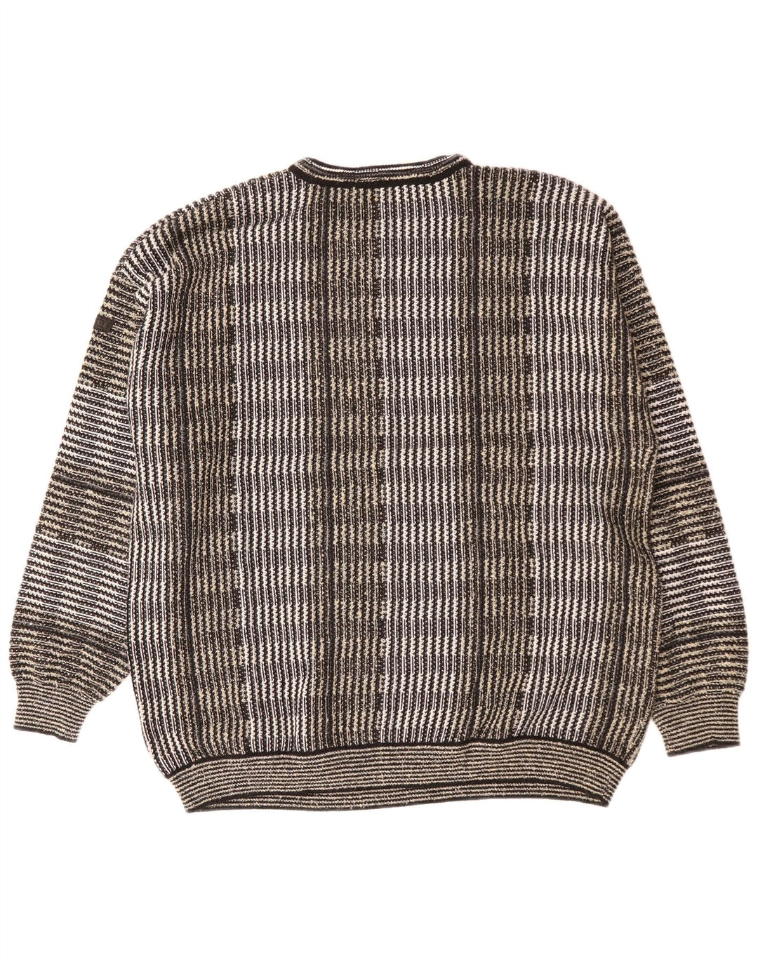 Bueckle Pull col rond homme IT 56 2XL gris rayé polyacrylique