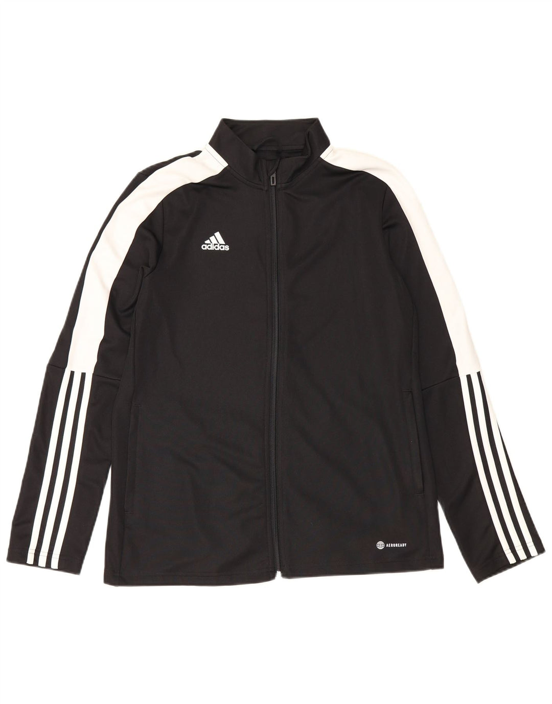Adidas Veste de survêtement Aeroready pour femme UK 16/18 Large Noir Polyester