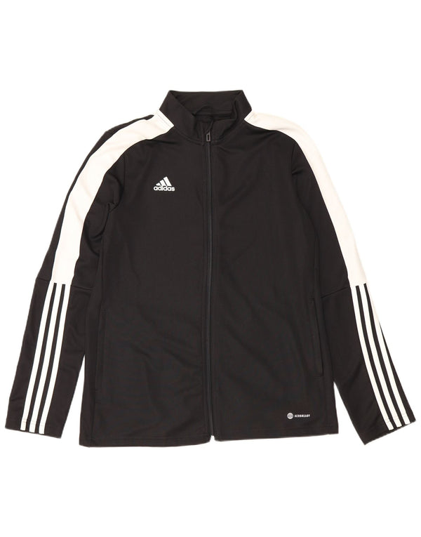 Adidas Veste de survêtement Aeroready pour femme UK 16/18 Large Noir Polyester