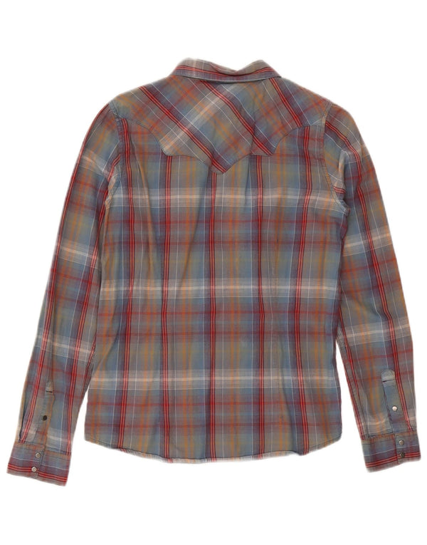 Wrangler Chemise Femme UK 12 Medium Multicolore Plaid Coton