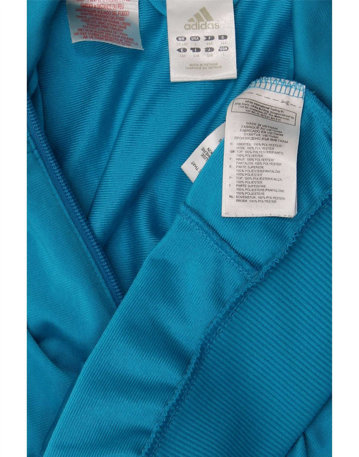 Adidas Veste de Survêtement Garçon 13-14 Ans Bleu Colorblock Polyester