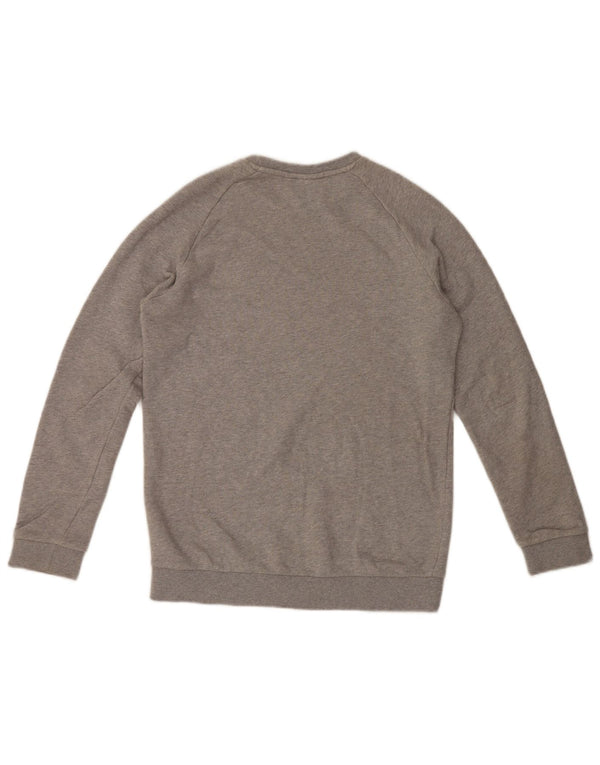 Adidas Mens Sweatshirt Jumper Petit Gris Coton