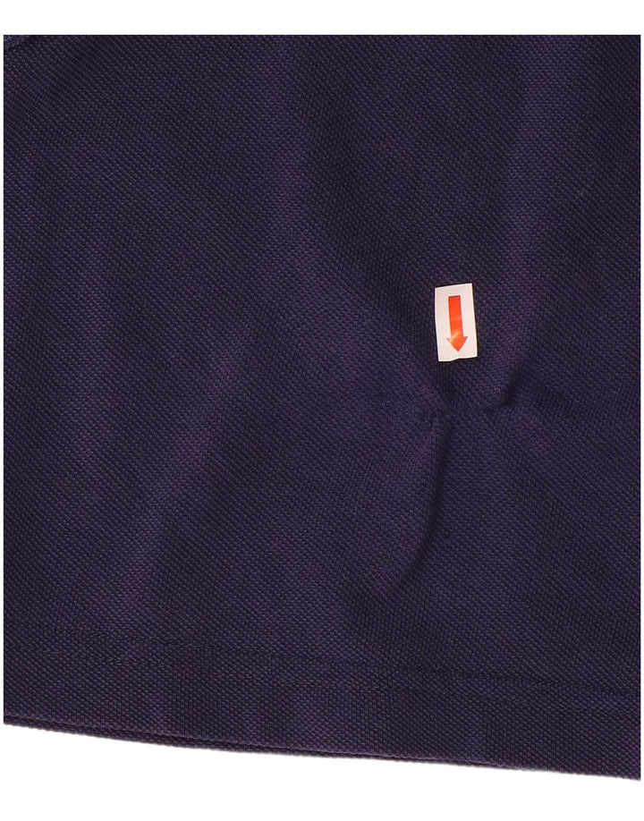 LACOSTE T-Shirt Femme Top Taille 38 Bleu Marine Moyen Coton