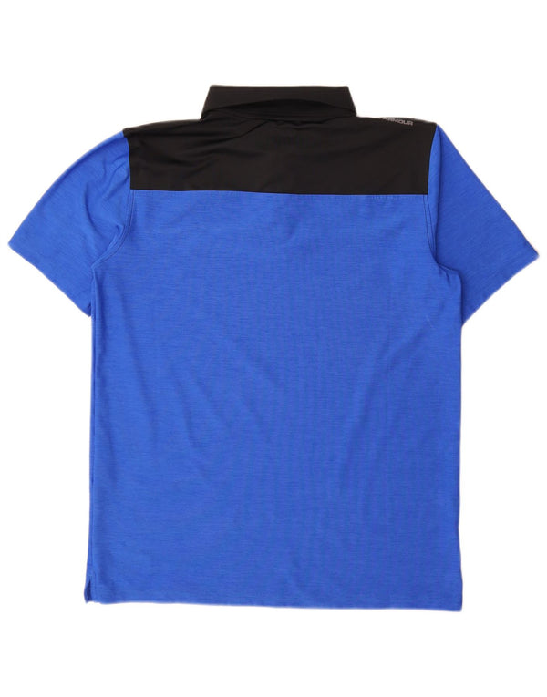 Under Armour Polo Heat Gear Garçon 13-14 ans XL Bleu Colorblock
