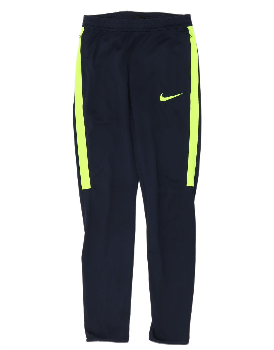 Nike Pantalon de survêtement Dri Fit pour homme Taille S Bleu marine Colorblock Polyester
