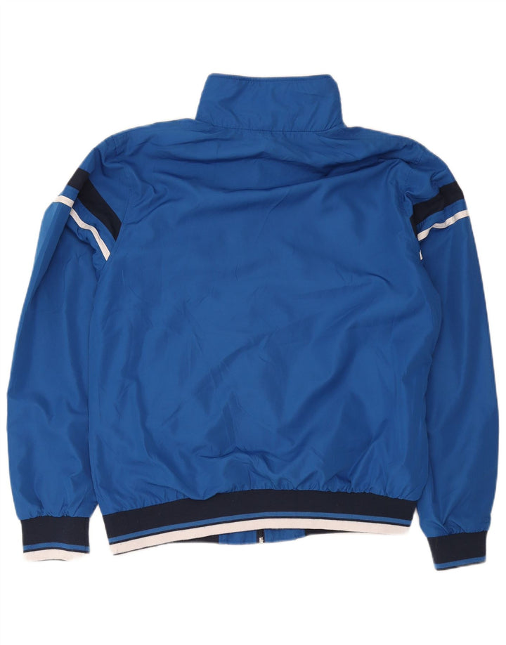 Asics Veste Bomber Homme UK 42 XL Bleu Colorblock Polyester