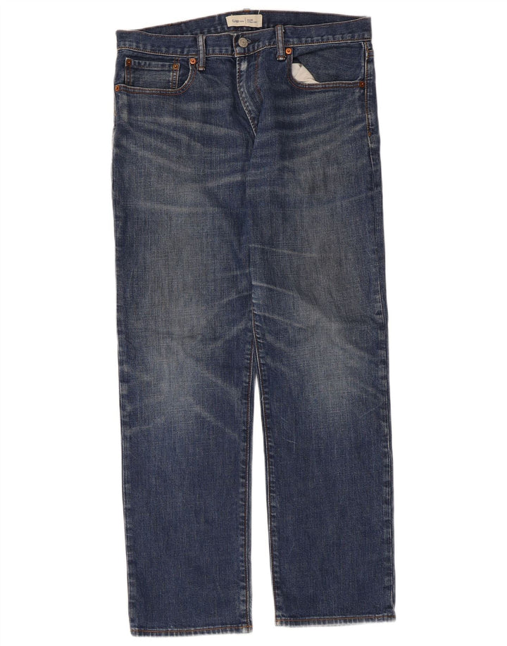 Gap Jean Droit Femme W32 L30 Bleu Coton