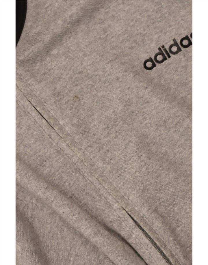 Adidas Veste de survêtement pour homme 2XL Gris Colorblock Coton