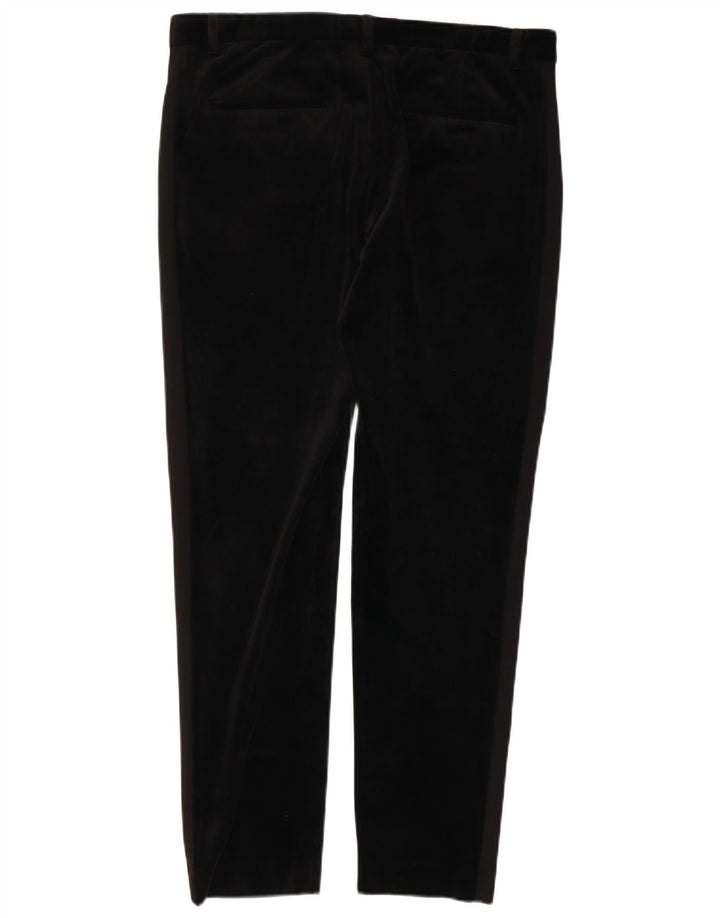 Zara Pantalon Chino Slim Femme EU 40 Medium W31 L28 Noir Viscose