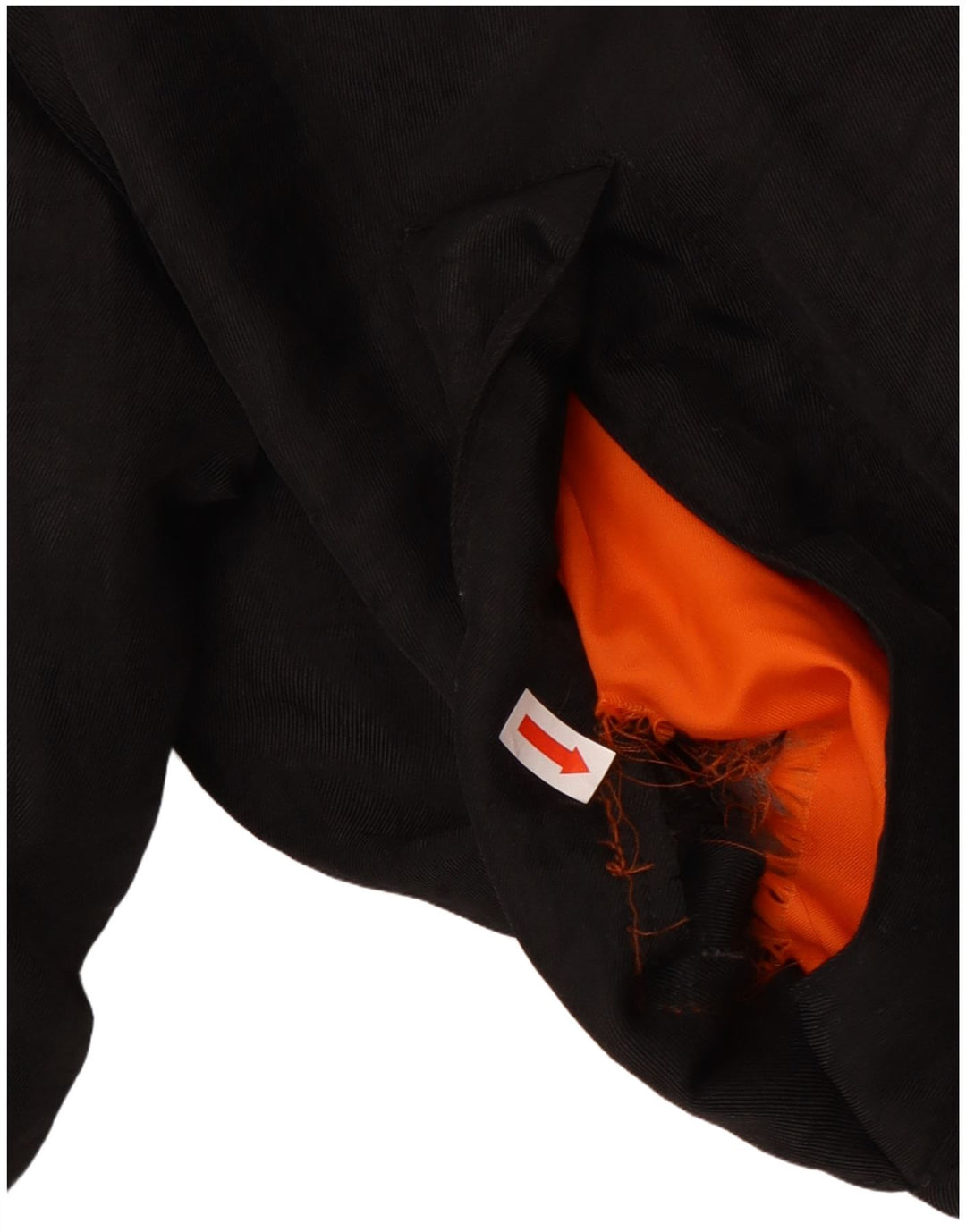 vintage Mens Loose Fit Veste rembourrée UK 38 Moyen Noir