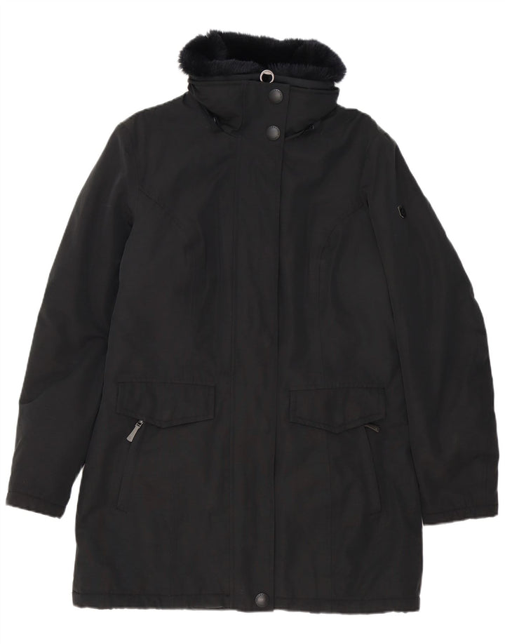 Wellensteyn Manteau rembourré pour femme UK 14 Coton noir moyen