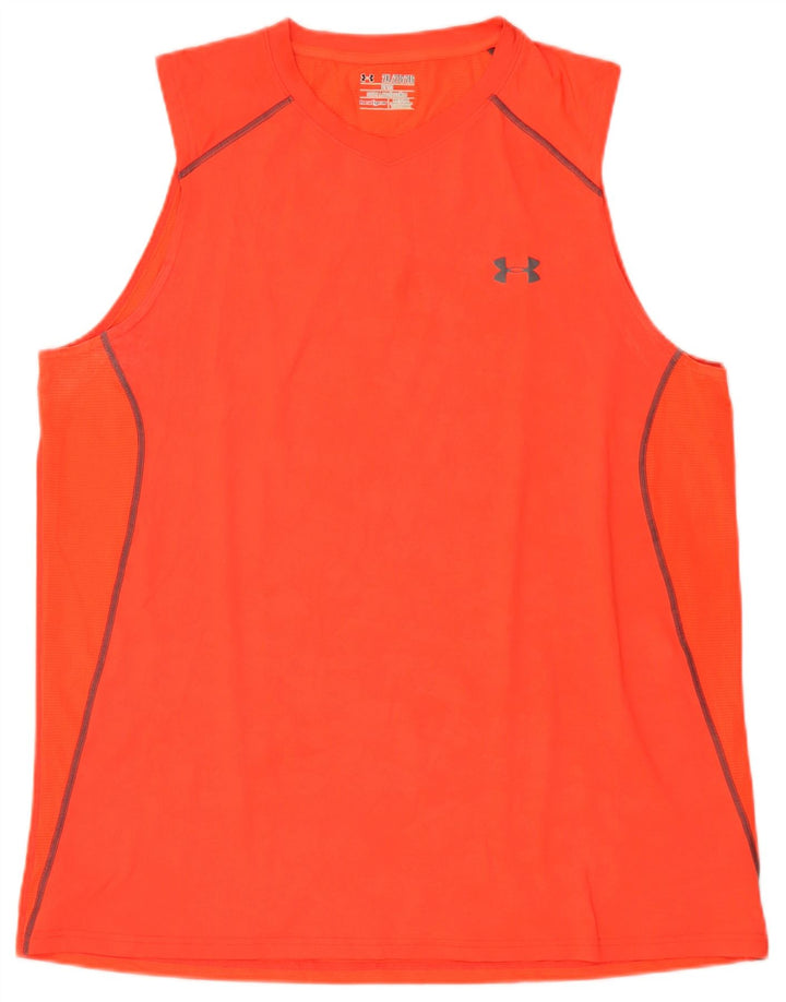 Under Armour Débardeur Heat Gear Homme 2XL Orange Polyester