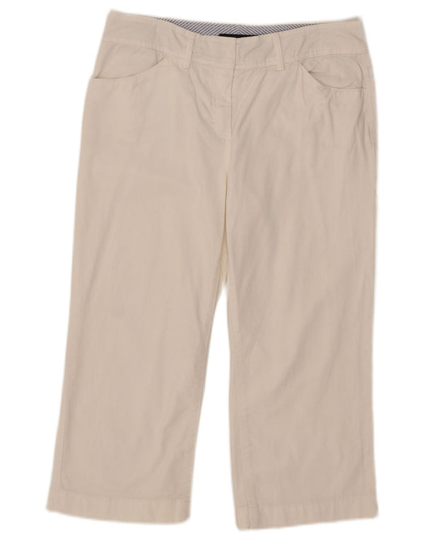 Tommy Hilfiger Pantalon Capri Femme US 8 Medium W32 L21 Coton Blanc