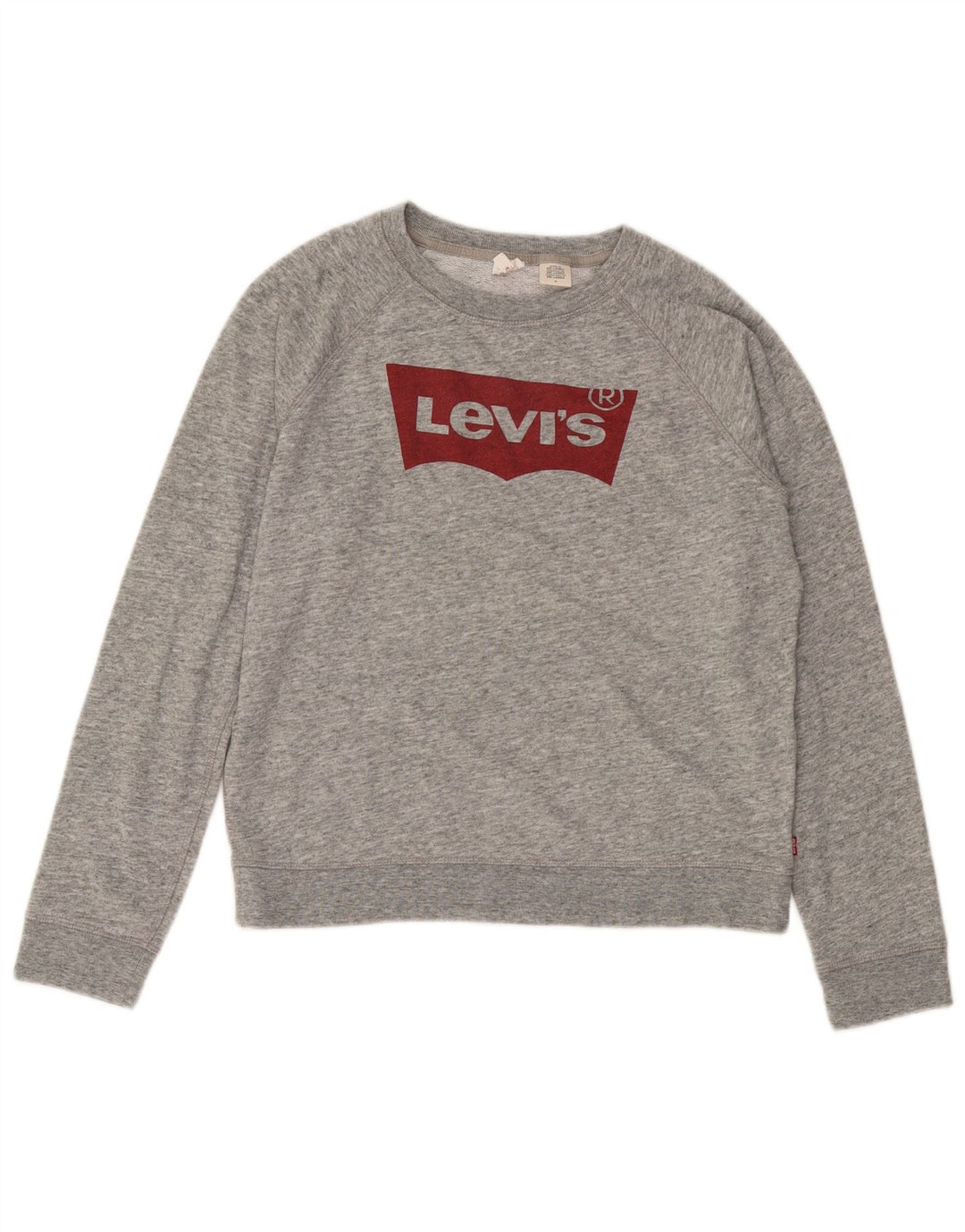 Levi's Sweat-Shirt Graphique Femme UK 44 Gris Moyen Moucheté