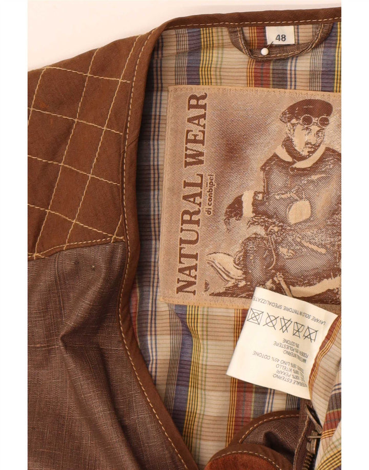 Conbipel Veste Utilitaire Natural Wear Homme IT 48 Marron Moyen Colourblock