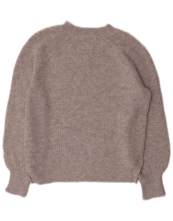 Marks & Spencer Pull surdimensionné à col rond pour femme UK 10 Petit Gris